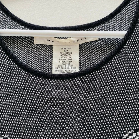 Max Studio - Dropped Waist Knit Sweater Dress - Picture 3 of 6